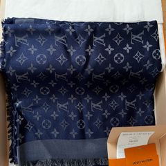 LOUIS VUITTON Monogram Shine Shawl M73658 56x56