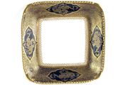 Antique Cobalt blue dragon motif dish