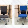 100 X Steelcase Black & Blue Office Chairs Image 4