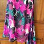 Floral Cowl Neck Beaded Dress Size 8 Image 2