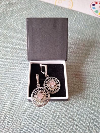 silver earrings