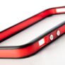 Hard Plastic Rubber Bumper Case with Metal Buttons for Apple Iphone 5 Free Screen Protector Front Back Image 3