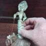 Vintage Lady and Dog made of shells Image 6