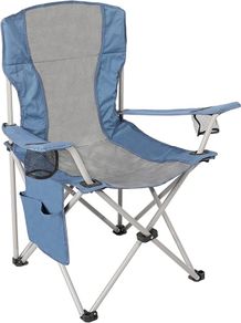 camping Folding chair 600D polyester /rip stop with side pocket grey blue (FREE SHIPPING)