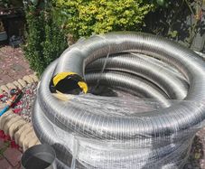 new stove 9m flue,heart ,cowl etc