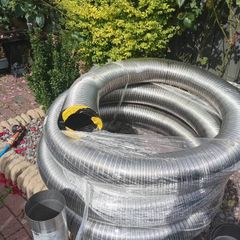 new stove 9m flue,heart ,cowl etc