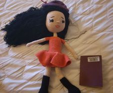 Handmade crochet doll