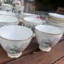 Vintage Royal Tara Fine Bone China Tea Set Floral Pattern & Gold Rim (Made in Ireland) Image 2