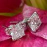 2 Carat White Gold Diamond Earrings Image 8