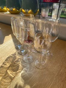 FREE Wine and champagne glasses