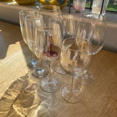 FREE Wine and champagne glasses
