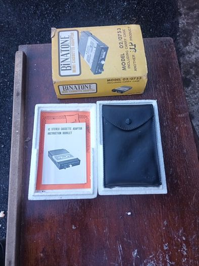 antique Binatone mini cassette adaptor
