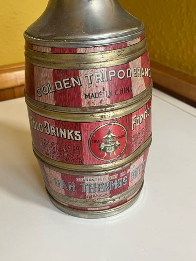 Rare Chinise hot and cold flask