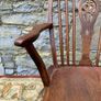 Late 19th Century elm and beech Windsor armchair. Image 6