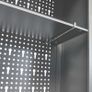 Wall Mounted Tool Cabinet Industrial Style Metal Grey and Black Image 7