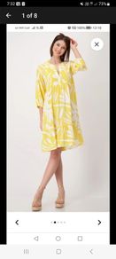German brand Monari - Primrose Yellow Dress - UK 12 - BNWT RRP 150