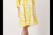 German brand Monari - Primrose Yellow Dress - UK 12 - BNWT RRP 150