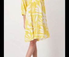 German brand Monari - Primrose Yellow Dress - UK 12 - BNWT RRP 150