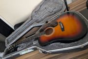 Squier by Fender electro acoustic and hard case