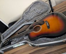 Squier by Fender electro acoustic and hard case
