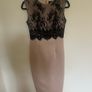 Ax Paris Pink and Black Lace Dress Size 10 Image 2
