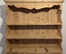 Restored Country Pine Display Cupboard