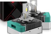 D5S LED Headlight Bulb 35W 5200LM 6000K Cool White High Low Beam Xenon HID Conversion Kit, 2 Pcs
