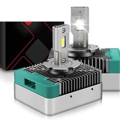 D5S LED Headlight Bulb 35W 5200LM 6000K Cool White High Low Beam Xenon HID Conversion Kit, 2 Pcs