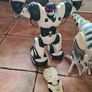 Wowwee RC Robosapian X 2 With Remotes + Roboraptor Dinosaur T Rex Robot For Parts Repair(GAR) Image 4