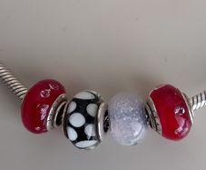 4 Genuine Biagi Murano Charm Beads