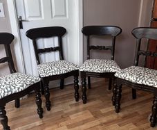 Set of four dining. room chairs