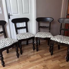 Set of four dining. room chairs