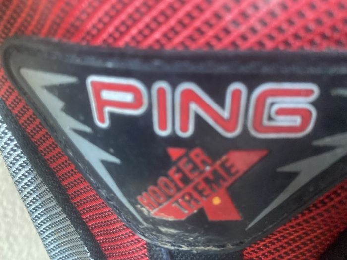 ping bag comes with a mix of golf clubs
