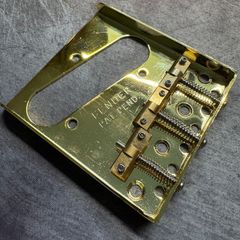 Fender Vintage Telecaster Bridge - Gold with Brass Compensated Saddles