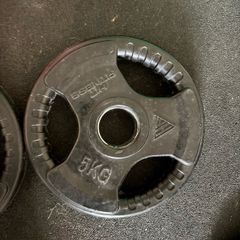 Hit Fitness Rubber Radial Olympic Weight Discs | 2 x 5kg