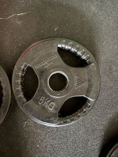 Hit Fitness Rubber Radial Olympic Weight Discs | 2 x 5kg