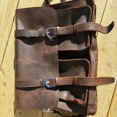 Full Grain Crazy Horse leather satchel