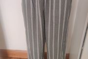 Brand new Next wide leg linen green trousers size UK16R EU44R Postage included
