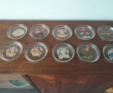 Art Deco Pin Up Drink Coasters