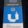 Brand New Wickes Accessory Set - Soap Dispenser, Soap Dish, Tumbler - Colour - White - RRP - 12.99 Image 4