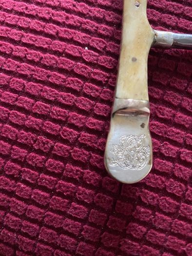 Antique Metal & Bone Corkscrew