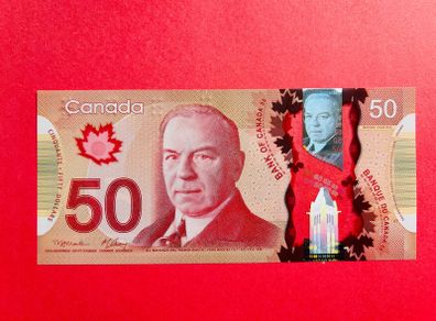 Canada  50 Dollars  2012. Pick 109a. Polymer Plastic. ( Uncirculated )