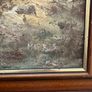Vintage Framed Woodland Painting Image 2