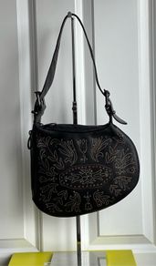 Fendi embroidered oyster bag