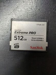 Sandisk Extreme Pro 512gb cfast 2.0