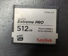 Sandisk Extreme Pro 512gb cfast 2.0