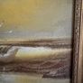 Vintage Framed Oil Painting - Coastal Seascape & Waves (31.5 x 26.5 cm) Image 4