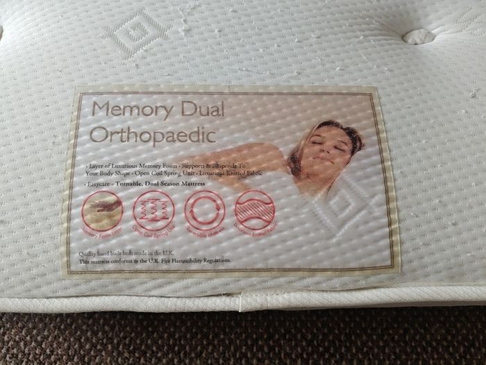 King Size Memory Foam Orthopaedic Mattress