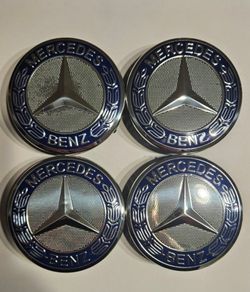 Mercedes 75mm Wheel Centre Caps