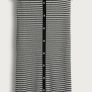 Stripped Button Midi Dress Black Image 5